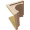 Ekena Millwork 12"W x 12"D x 12"H Wide Emerson Rough Cedar Woodgrain TimberThane Corbel, Primed Tan CORUR12X12X12EMRRCPR - alternate 2